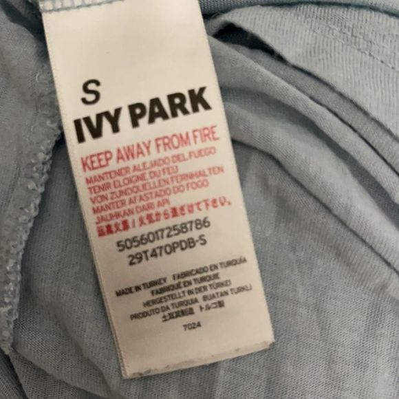 Ivy Park Baby Blue Super Soft Oversized Tank Top S - Picture 6 of 7